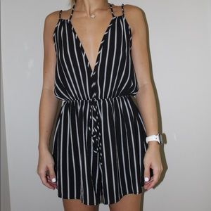 AUDREY 3+1 Striped Romper